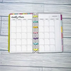 Hand Crafted | Office | Happy Planner Mini Size Set Monthly And Weekly ...